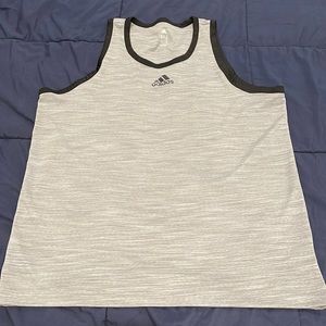 Adidas tank top like new. XL Grey hardly used